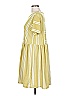 Entro Stripes Yellow Casual Dress Size L - photo 4