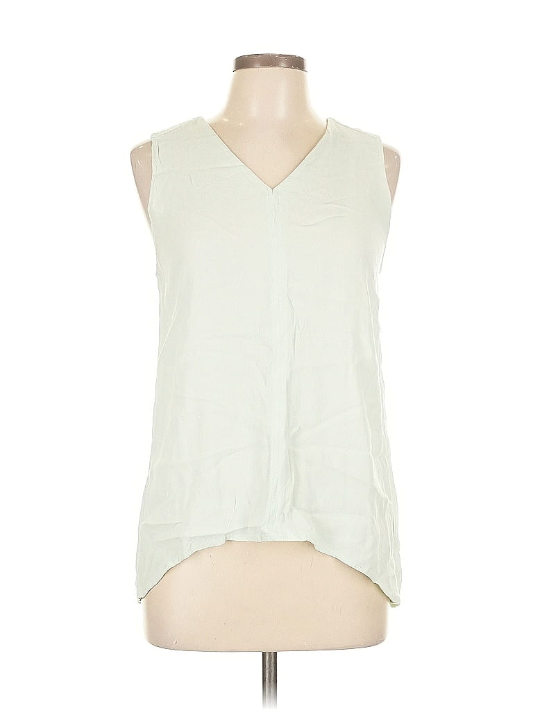 Violet & Claire 100% Viscose Green Sleeveless T-Shirt Size L - photo 1