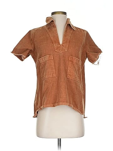 Forever That Girl for Anthropologie Short Sleeve Henley (view 1)