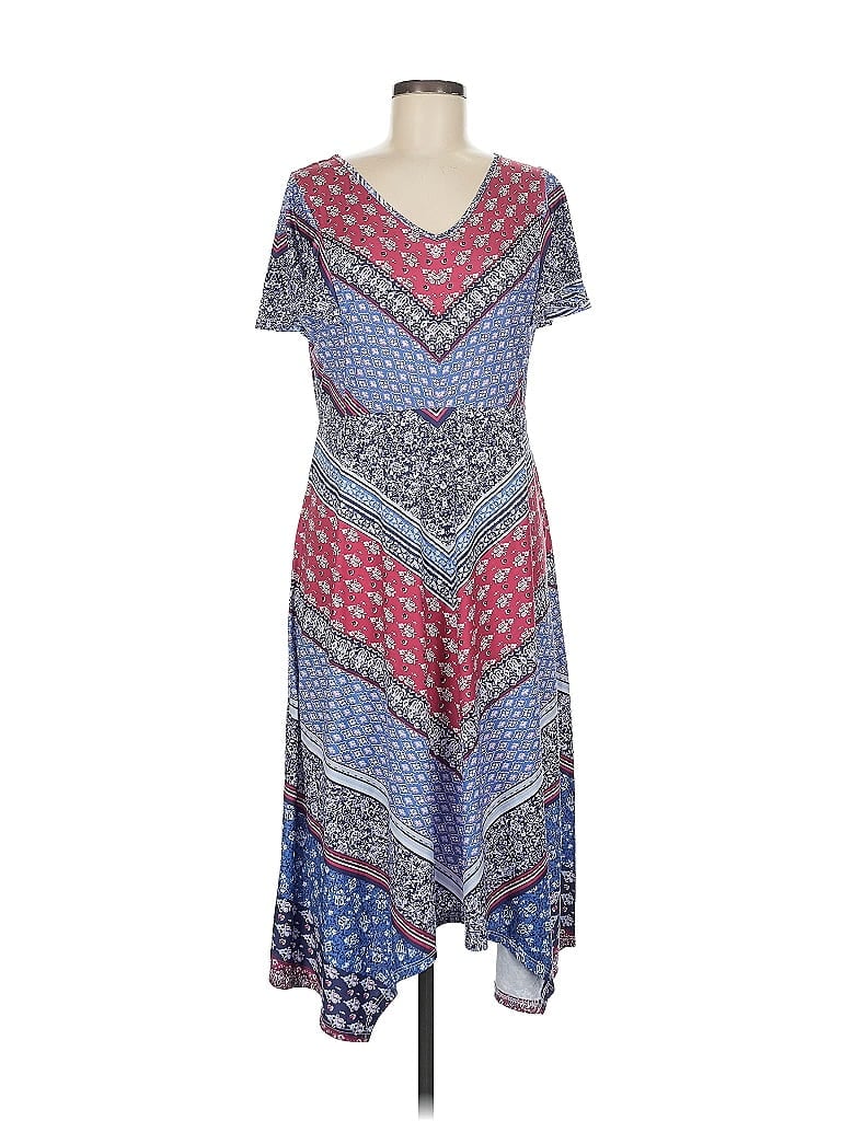 Pre-owned Moda Casual Dress In Blue