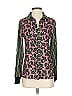 Tiny 100% Rayon Animal Print Green Long Sleeve Blouse Size XS - photo 1