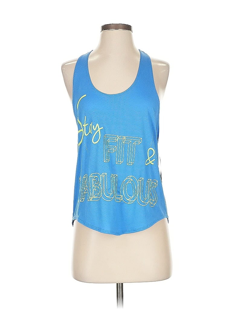 Lucky in Love Blue Tank Top Size S - photo 1