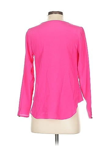 Amanda Uprichard Long Sleeve Silk Top (view 2)