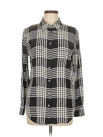 Equipment Long Sleeve Silk Top (view 1)