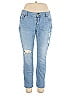 Soho JEANS NEW YORK & COMPANY Hearts Blue Jeans Size 14 - photo 1