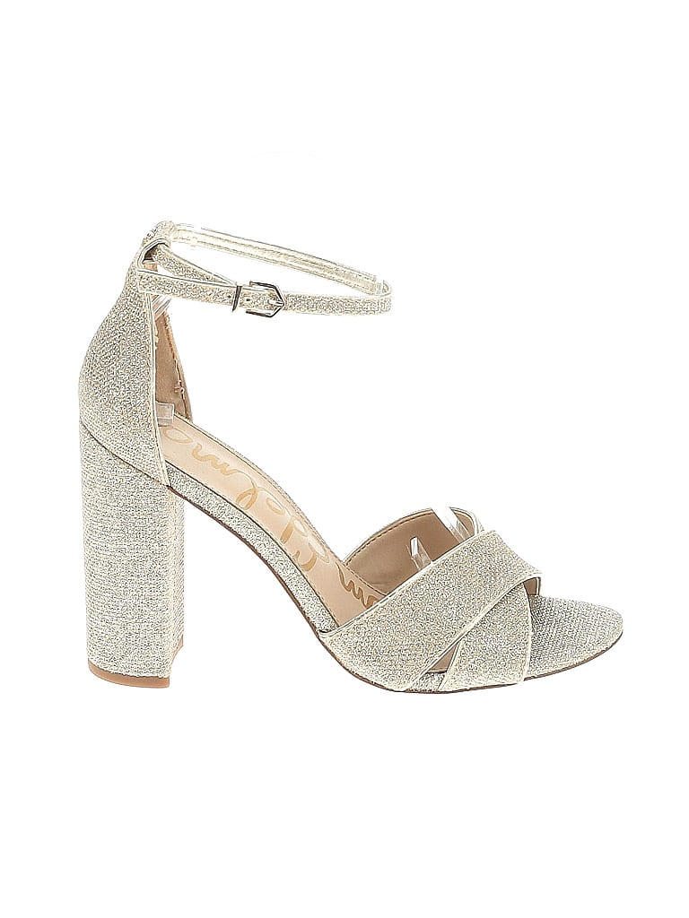Sam Edelman Silver Gold Heels Size 9 - photo 1