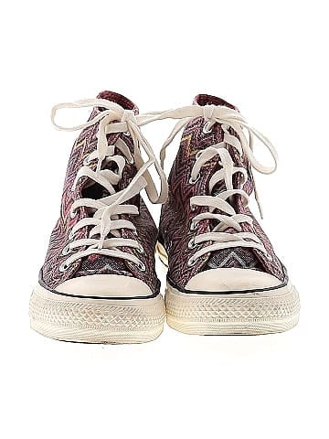 Converse X Missoni Burgundy Purple Sneakers Size 7