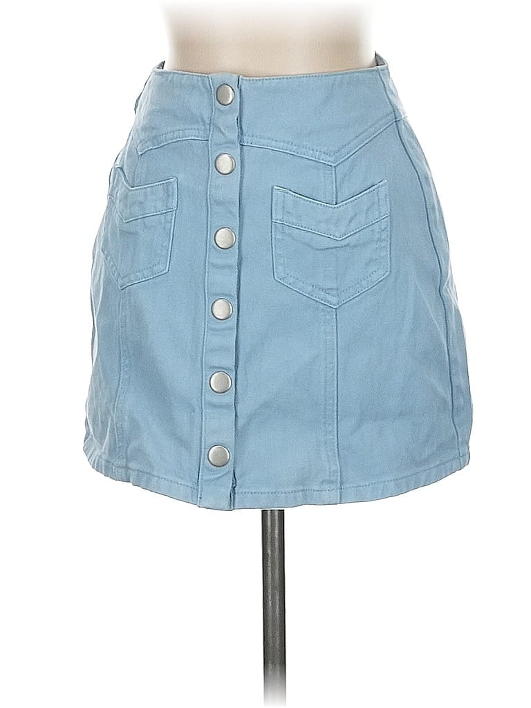Pre-owned Kendall & Kylie Denim Skirt In Blue