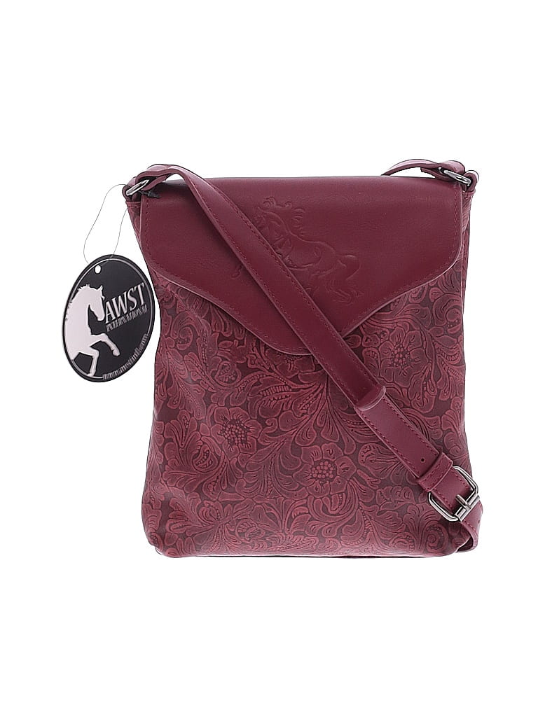 Burgundy Woven Crossbody main image 0