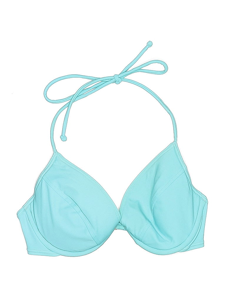 Victoria's Secret Solid Teal Swimsuit Top Size Med (34C) - photo 1