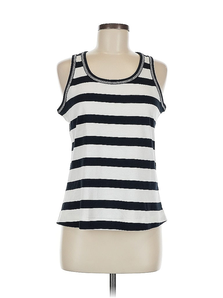Three Dots 100% Cotton Ivory Tank Top Size M - photo 1