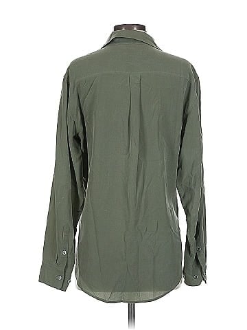 Equipment Long Sleeve Silk Top (view 2)