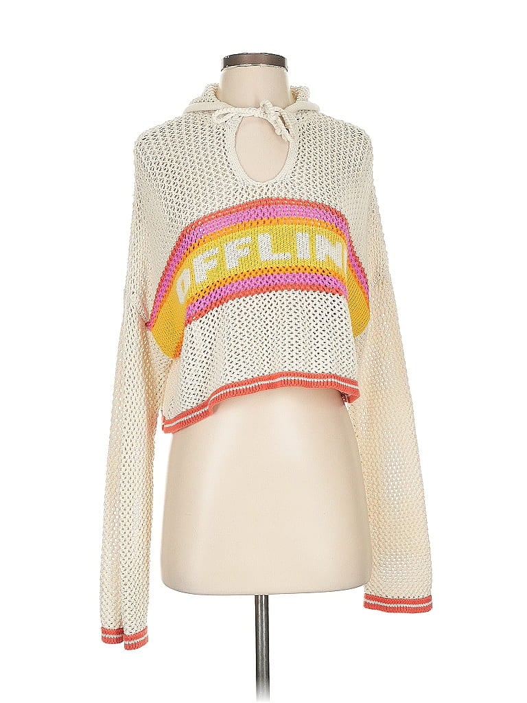 Pre-owned Offline By Aerie Pullover Sweater In White
