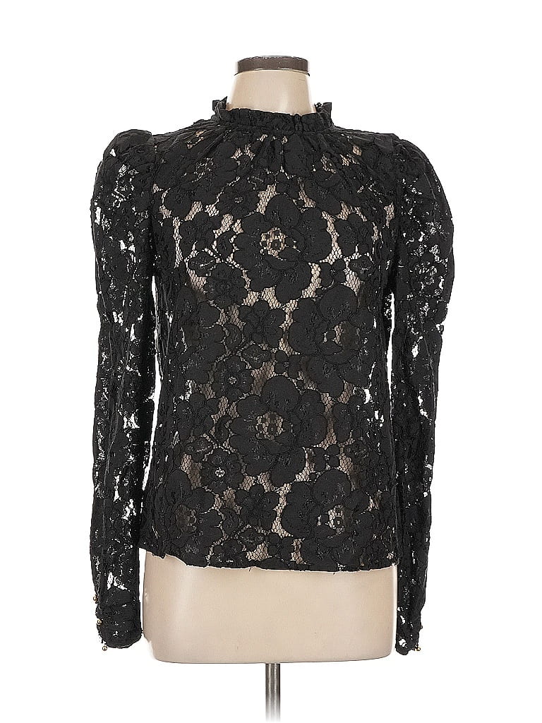 WAYF Black Long Sleeve Blouse Size L - photo 1