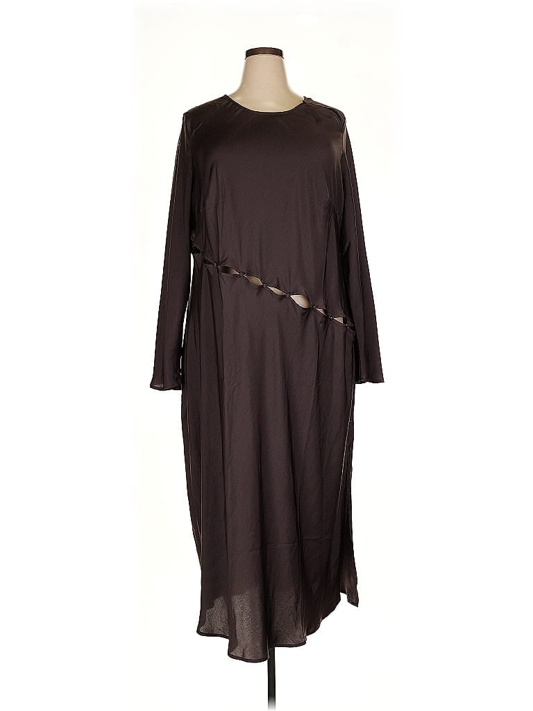 Future Collective 100% Polyester Brown Casual Dress Size 3X - photo 1