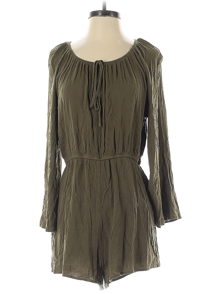 Pre-owned Shein Romper In Green