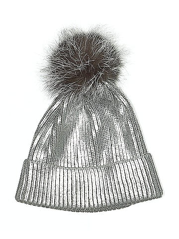 Adrienne Landau Fox Fur Trimmed Beanie (view 1)
