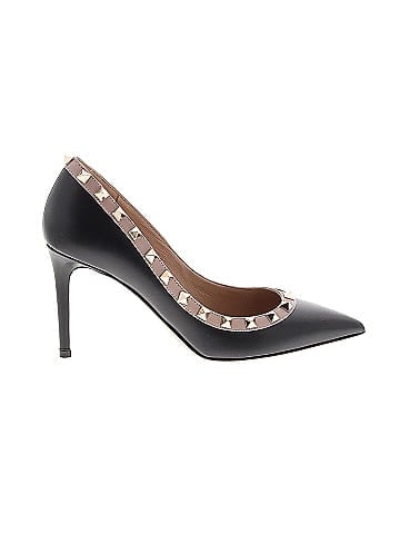 Valentino Garavani Leather Rockstud Pumps (view 1)