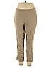 Roz & Ali Solid Tan Active Pants Size 16W - photo 1
