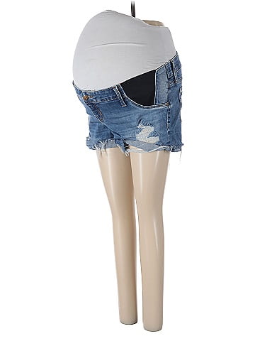 Isabel Maternity Denim Shorts (view 1)