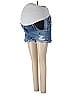 Isabel Maternity Blue Denim Shorts Size 4 - photo 1