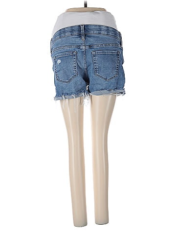 Isabel Maternity Denim Shorts (view 2)