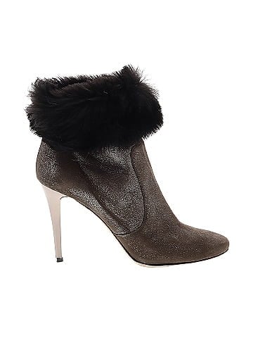 Jimmy Choo Shimmer Shearling Ankle Boots (view 1)