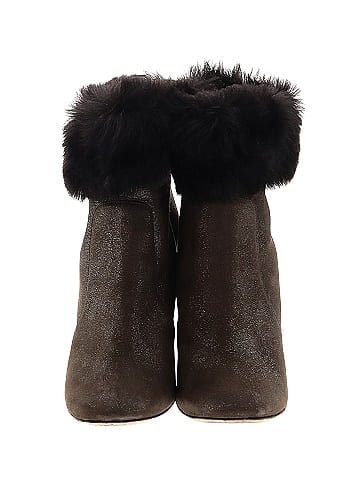 Jimmy Choo Shimmer Shearling Ankle Boots (view 2)