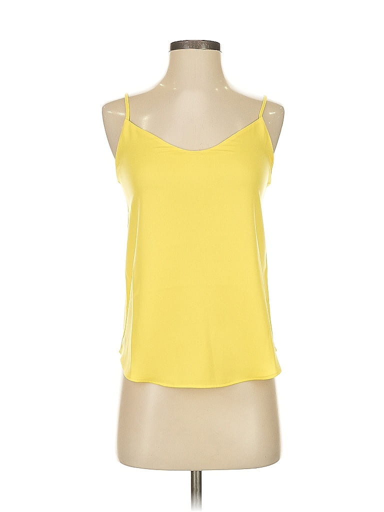 Pre-owned J.crew 365 Tank Top Yellow Strapless Neckline Tops