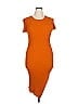 A.L.C. 100% Polyester Orange Casual Dress Size XL - photo 1