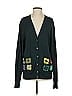 J.W. Anderson 100% Virgin Wool Green Wool Cardigan Size S - photo 1