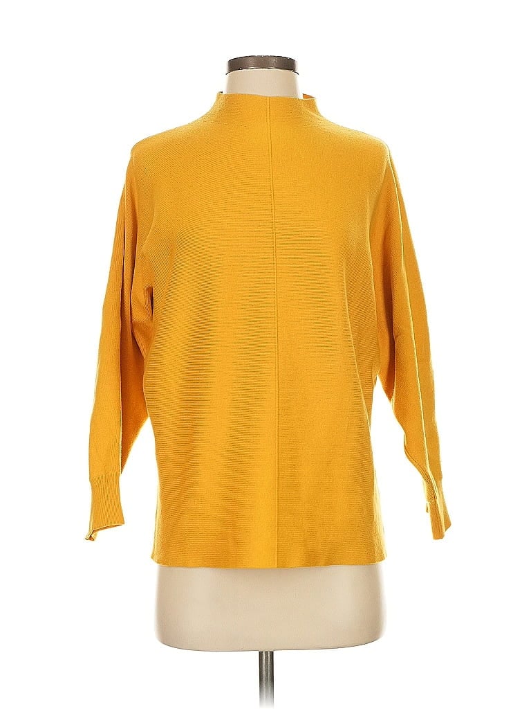 Pre-owned Saturday Sunday Turtleneck Sweater In Yellow