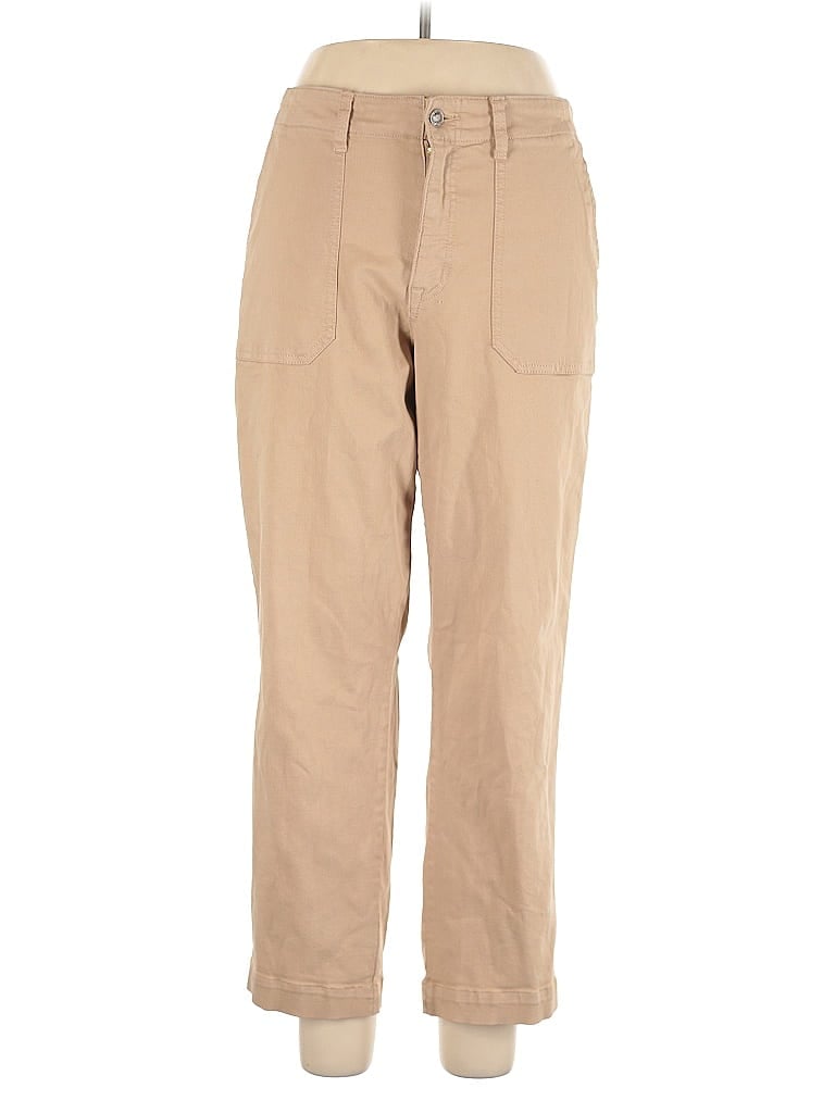 STUDIO BLUE Solid Tan Khakis Size 32 waist - photo 1