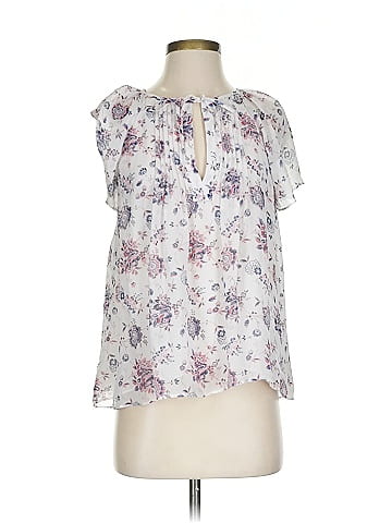 Joie Short Sleeve Silk Top (view 1)