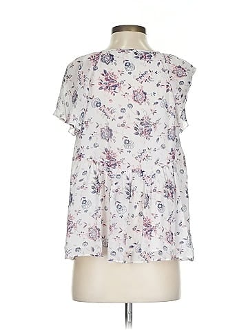 Joie Short Sleeve Silk Top (view 2)