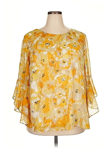 Kasper 3/4 Sleeve Blouse (view 1)