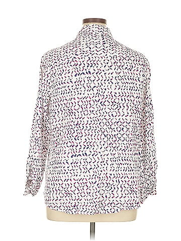 Foxcroft 3/4 Sleeve Button-Down Shirt (view 2)
