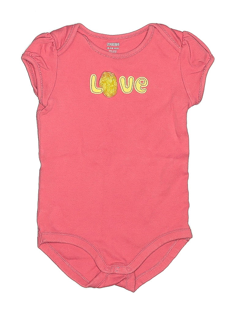 Pre-owned Gymboree Kids' Short Sleeve Onesie In Pink