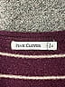 Pink Clover Stripes Burgundy Pullover Sweater Size XL - photo 7