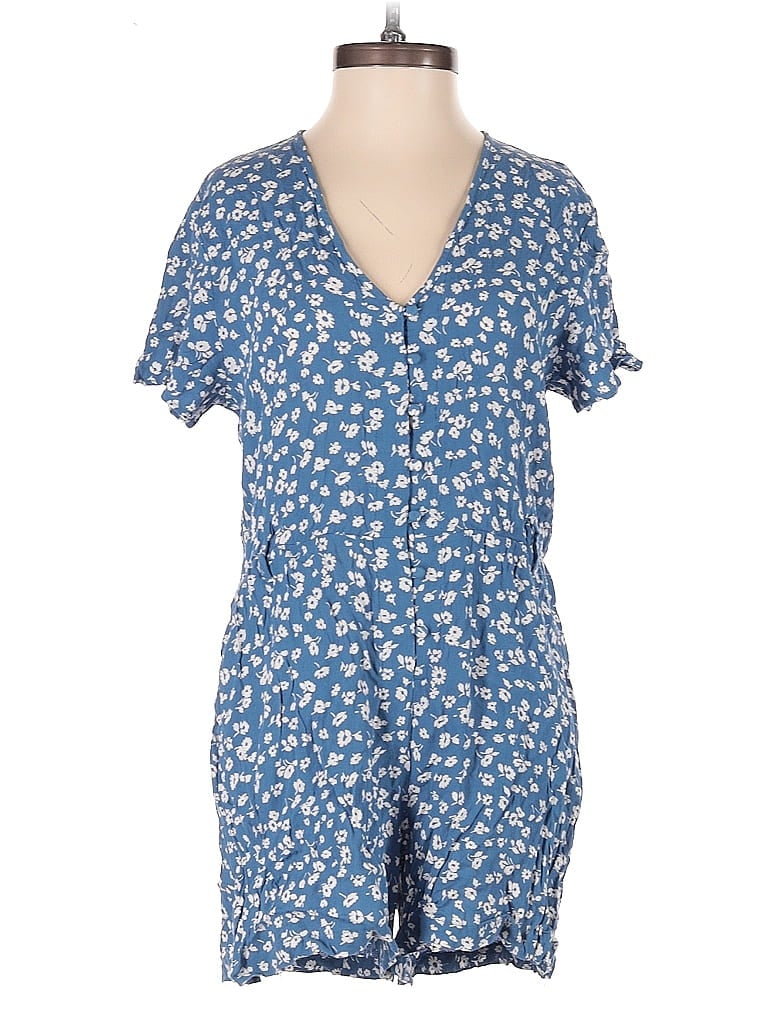 Pre-owned Rails Romper In Blue