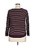 Pink Clover Stripes Burgundy Pullover Sweater Size XL - photo 2