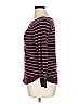 Pink Clover Stripes Burgundy Pullover Sweater Size XL - photo 4