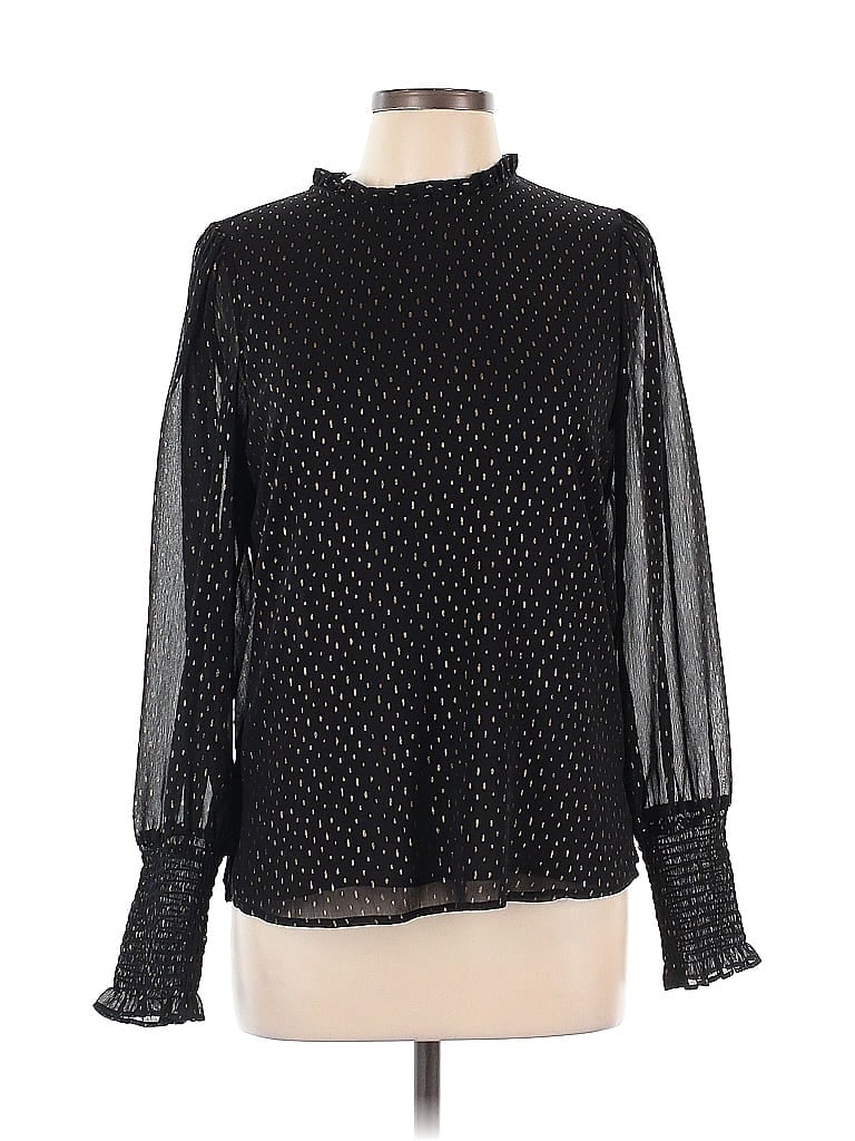 RACHEL ZOE TJX Pre-owned Long Sleeve Blouse In Black
