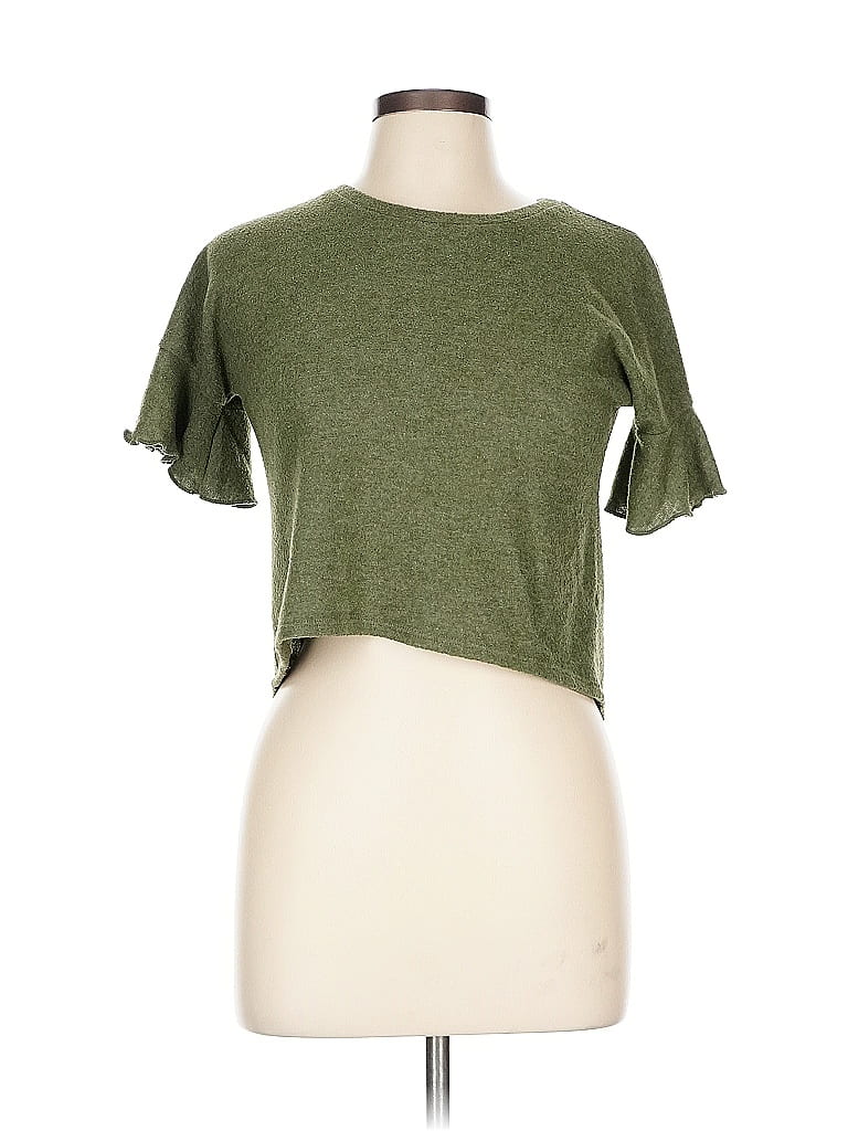 Pre-owned Melrose And Market Short Sleeve T-shirt In Green