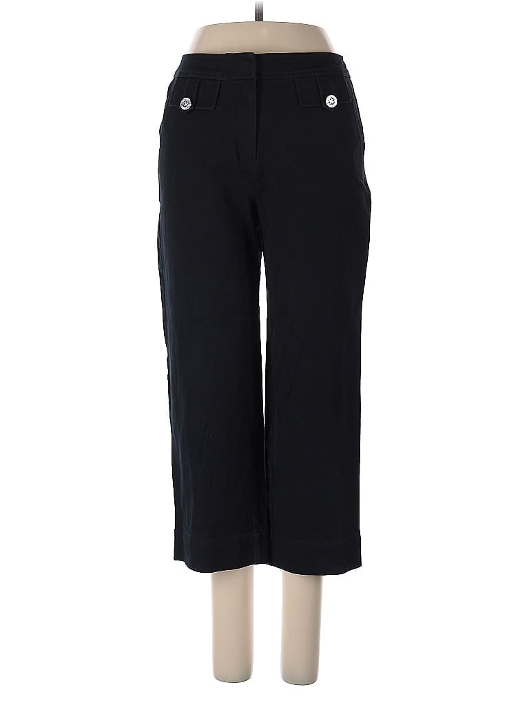St. John Sport Solid Black Casual Pants Size 2 - photo 1