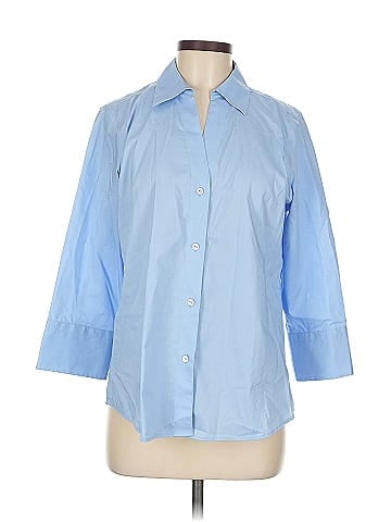 Foxcroft 3/4 Sleeve Button-Down Shirt (view 1)