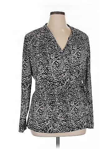 H By Halston Long Sleeve Blouse (view 1)