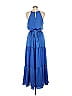 Evelyn Blu 100% Polyester Blue Casual Dress Size M - photo 2