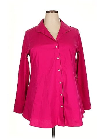 Foxcroft 3/4 Sleeve Button-Down Shirt (view 1)