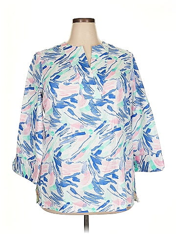 Foxcroft 3/4 Sleeve Blouse (view 1)
